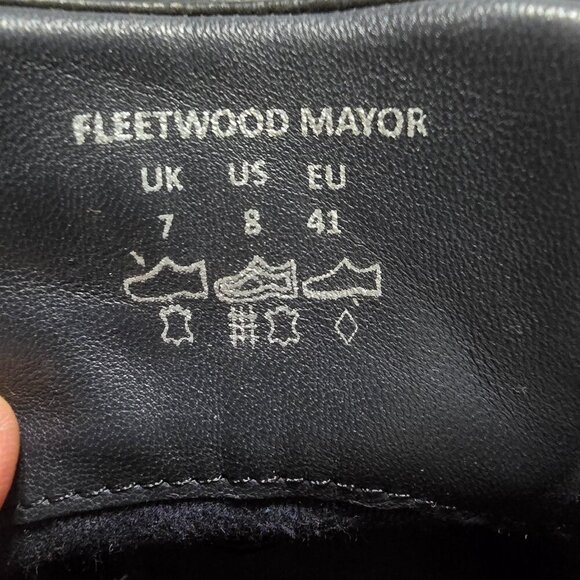 GABICCI BLACK BREATHABLE LEATHER SLIP ON SHOE LOAFER WITH BUCKLE DETAIL MENS 8 - Picture 2 of 13